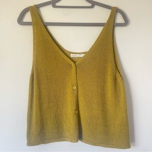 OAK + FORT Green Knit Top